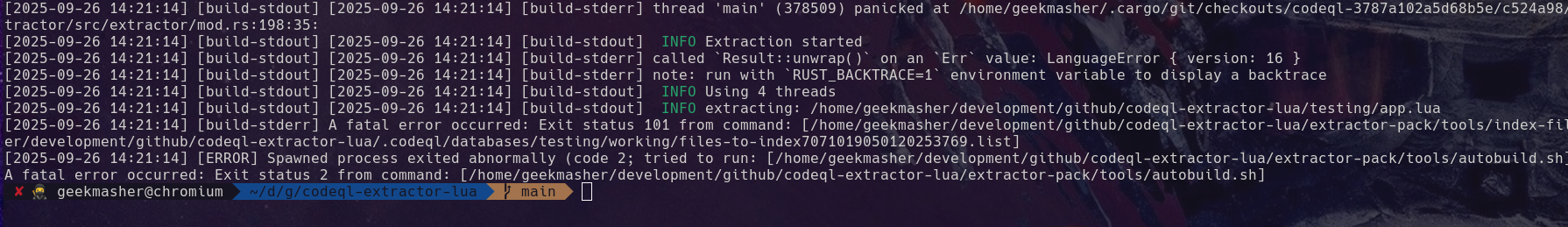debugging tree-sitter version issue