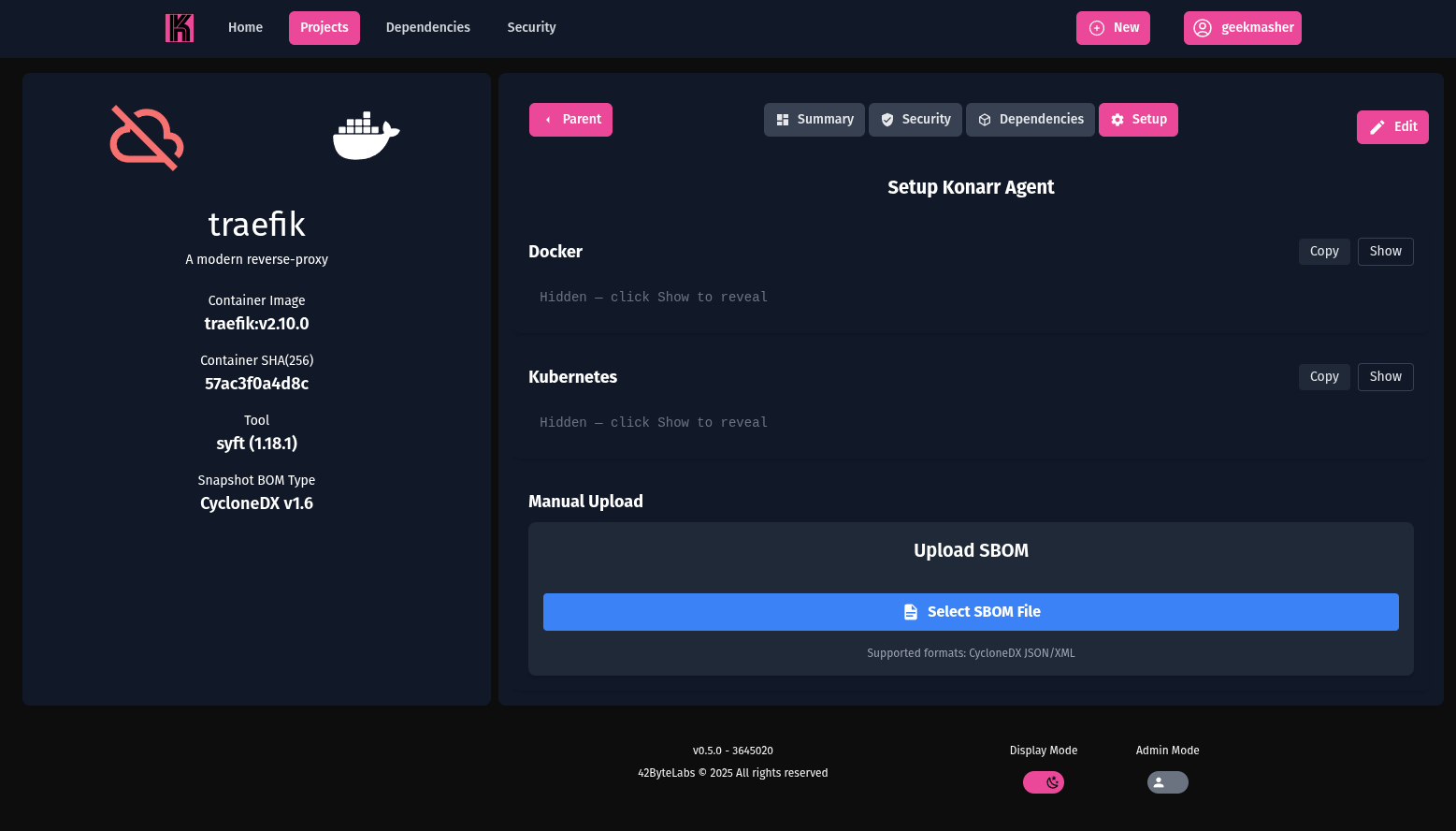 Konarr Project Setup Instructions Page